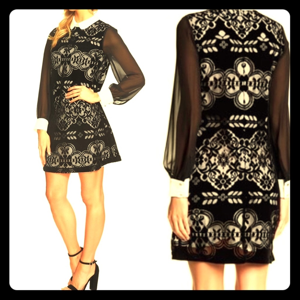 Never worn, velvet lace dress